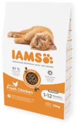 Iams for Vitality macskaeledel friss csirkével 10 kg