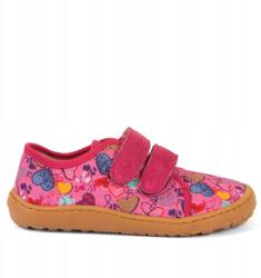 Froddo Lány Tornacipő Barefoot Froddo rózsaszín szív mintás R26 (G1700422-6)