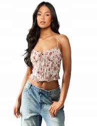 Shein Virágmintás Fűzős Felső - allegro - 1 525 Ft