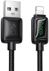  Cable with LCD USB A to Lightning Hoco 2, 4A 1, 2 m U146 black (6942007671378)