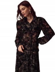 Shein L-es Átlátszó, Virágmintás Ing