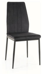 SIGNAL MEBLE Atom bársony szék, X44, fekete, fekete