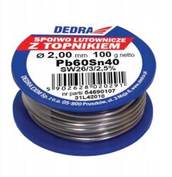 Dedra Forrasztópáka, 2.0Mm, 100G, 40%Sn, Pb60Sn40 (31L42010)