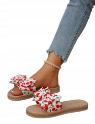 Shein 41 Db Cseresznye Mintás Szalagos Flip-flop Papucs (sx25072093569558846)