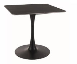 SIGNAL MEBLE Espero II asztal, 80X80, fekete, fekete