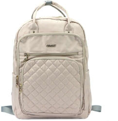 Ormi Wizzair kézipoggyász hátizsák 40 x 30 x 20 cm laptoptartós sok zsebes bézs (le-91943-crem)