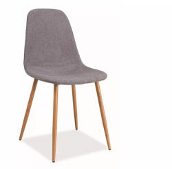 SIGNAL MEBLE Fox szék, X44, tölgy, szürke