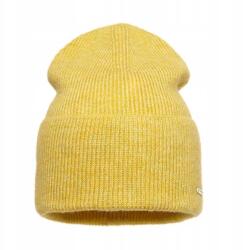 Pawonex Nessa női sapka, sárga - univerzális téli sapka, kihajtható (2431)