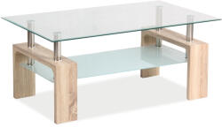 Signal Lisa Basic II pad, 100X60, Sonoma tölgy, átlátszó