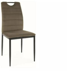 SIGNAL MEBLE Rip bársony szék, X44, fekete, olíva