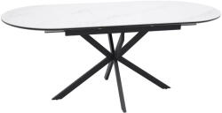 SIGNAL MEBLE Gaston Ceramic 140 asztal, 140X80, matt fekete, matt fehér