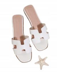 Shein 38-AS Fehér Klasszikus Flip-flop Papucs (sx2311079171884762)