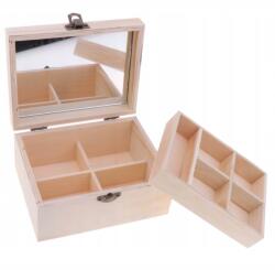 DIKOM Ékszerdoboz Doboz Rendező Dikom Fa Tükör (DIKOM-ORGANIZER-PRZGRODY)