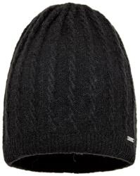 Pawonex Esmeralda női sapka, fekete - copf mintás sapka (2415)