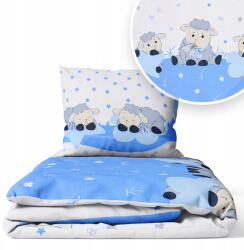 Ankras Ágyneműhuzat 135x100 Gyerek 2EL 100x135 Kiságyhoz (P-2 135/100 40/60 W. OWIECZKA NIEBIESKA)