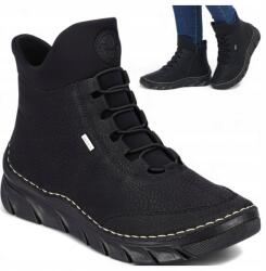 Rieker Női Téli Cipő 37 Rieker Lapos Meleg Bebújós Hótaposó (Rieker 55069-00)