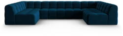 Micadoni Sötétkék bársony sarokkanapé ("U" alakú) Kendal - Micadoni Home