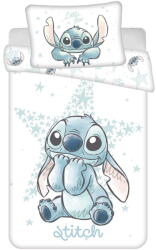 Jerry Fabrics Fehér pamut gyerek ágyneműhuzat babaágyhoz 100x135 cm Lilo and Stitch "White Star" - Jerry Fabrics