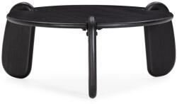 MOME Fekete mangófa kerek dohányzóasztal ø 80 cm Tamira - MOME