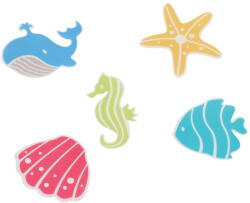 spirella Gyerek csúszásgátló alátét szett fürdőkádba 5 db-os 12x12 cm Waterworld - Spirella