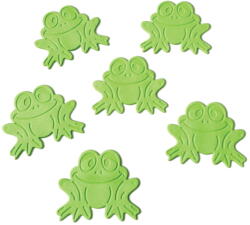 spirella Gyerek csúszásgátló alátét szett fürdőkádba 6 db-os 9x8 cm Grenouilles - Spirella
