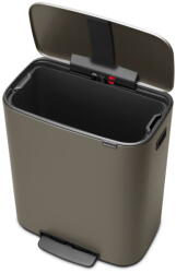 Brabantia Szürke acél pedálos szemetes 60 l Bo - Brabantia