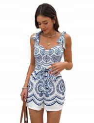 Shein L Nyomott Mintás Ünnepi Overál