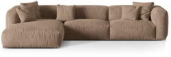 Micadoni Világosbarna bársony moduláris sarokkanapé (bal oldali-heverő résszel) Martina - Micadoni - bonami - 815 570 Ft