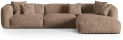 Micadoni Világosbarna bársony moduláris sarokkanapé (jobb oldali-heverő résszel) Martina - Micadoni - bonami - 815 570 Ft