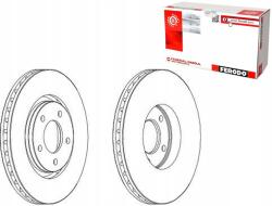 Ferodo Féktárcsák 2DB Chrysler Voyager IV V - allegro - 75 325 Ft