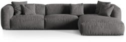 Micadoni Szürke bársony moduláris sarokkanapé (jobb oldali-heverő résszel) Martina - Micadoni - bonami - 815 570 Ft