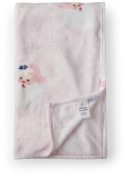 Catherine Lansfield Világos rózsaszín mikroplüss takaró karácsonyi mintával 130x170 cm Vintage Christmas Santa - Catherine Lansfield