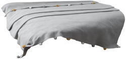Mijolnir Szürke fleece ágytakaró 150x200 cm Pom Pom - Mijolnir