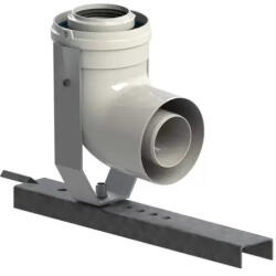 Tricox Tricox, kondenzációs elvezető 80/125 bekötőkönyök tartósínnel (PABK60)