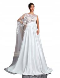 Shein L-es Szatén Esküvői Ruha (sz2409094992856826)