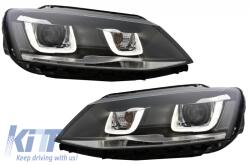 KITT Első lámpák LED DRL VW Jetta Mk6 VI (2011-2017) Dinamikus irányjelző lámpák Xenon Matrix Design (HLVWJ6MX)