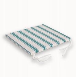  Aveiro székpárna 40x40x2, 5cm zöld csíkos (24515)