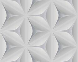 AS Creation Vinyl tapéta 3d flizelin virág geometrikus ezüst As Creation (96042-1)