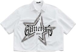 Shein Xs Férfi Ing Nyomott Mintával