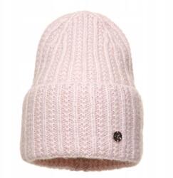 Pawonex Vienna női sapka Világos rózsaszín - elegancia csíkokkal és kihajtható (2412)