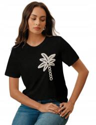 Shein L Női Póló Hímzett Részletekkel