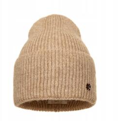 Pawonex Selina női sapka Bézs - bordázott szövésű és kihajtható sapka (2417)