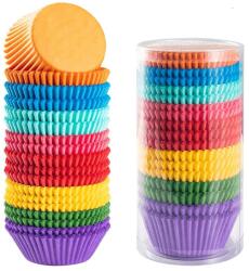  Mini bonbon papír kapszula, színes-450db-os