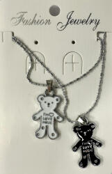  Love Bear nyaklánc - fekete vagy fehér maci medállal (kisallatosnyaki2)