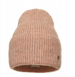 Pawonex Selina Cappuccino női sapka - bordázott szövésű és kihajtható sapka (2417)