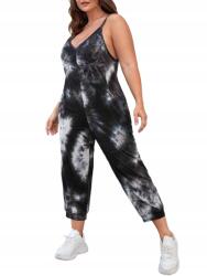Shein 3XL-ES Tie-dye Vállpántos Overál