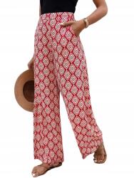 Shein L Széles, Nyomott Mintás Nadrág - allegro - 2 595 Ft