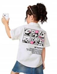 Shein 110/116 Rövid Ujjú Ing Nyomott Mintával A Hátán