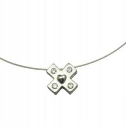  Nyaklánc húros medál strasszos medállal (0611-6713-4 AS)