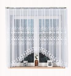  Kész klasszikus függöny 160x310cm békáknak fehér jacquard nappaliba (123)